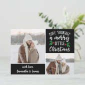 2 Foto-Collage Frohe Weihnachten (Stehend Vorderseite)