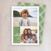 2 Foto Collage Minimal Weihnachten Grün Weihnachte