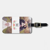 2 Foto | Country Floral Monogram Gepäckanhänger (Vorderseite horizontal)