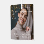 2 Foto Custom most beautiful Frauen leben Ornament Aus Metall (Vorderseite links)