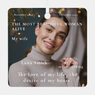 2 Foto Custom most beautiful Frauen leben Ornament Aus Metall