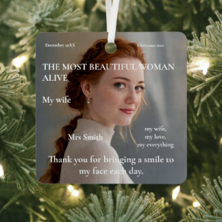 2 Foto Custom most beautiful Frauen leben Ornament Aus Metall