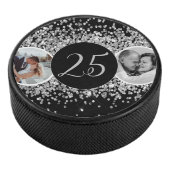 2 Foto Dann und jetzt Hochzeitstag Eishockey Puck (3/4)