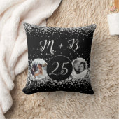 2 Foto Dann und jetzt Hochzeitstag Kissen (Decke)