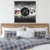 2 Foto Dann und jetzt Hochzeitstag Leinwanddruck (Insitu (Schlafzimmer))