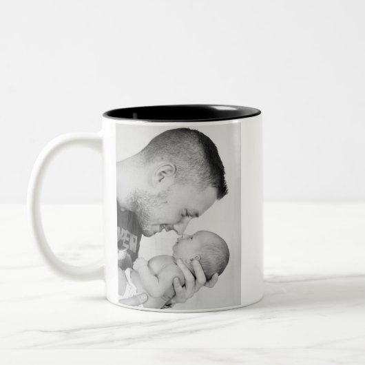 2 Foto Doppelseitig Zweifarbige Tasse (Links)