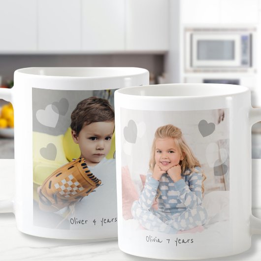2 Foto doppelseitige, anpassbare Tasse