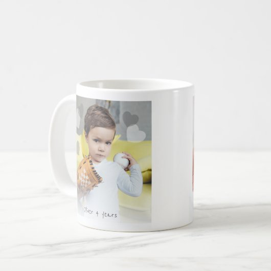 2 Foto doppelseitige, anpassbare Tasse (Vorderseite Links)