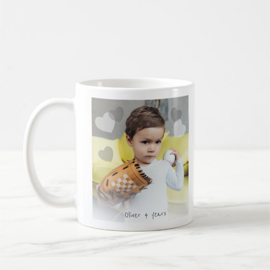 2 Foto doppelseitige, anpassbare Tasse (Links)
