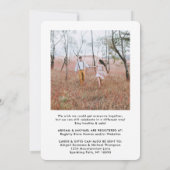 2-Foto-Drive-by-Moderne Paare Brautparty Einladung (Rückseite)