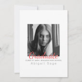 2 Foto Einfach Moderner Minimalistischer Abschluss Ankündigung (Vorderseite)