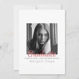 2 Foto Einfach Moderner Minimalistischer Abschluss Ankündigung