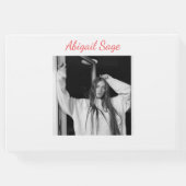 2 Foto Einfach Moderner Minimalistischer Abschluss Gästebuch (Rückseite)