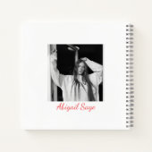 2 Foto Einfach Moderner Minimalistischer Abschluss Notizblock (Rückseite)