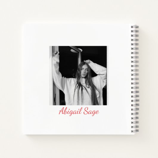 2 Foto Einfach Moderner Minimalistischer Abschluss Notizblock (Rückseite)