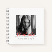 2 Foto Einfach Moderner Minimalistischer Abschluss Notizblock (Vorderseite)