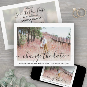 2 Foto Einfaches Skript Hochzeit verschieben änd Save The Date