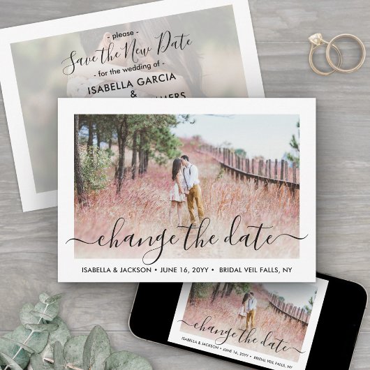 2 Foto Einfaches Skript Hochzeit verschieben | änd Save The Date