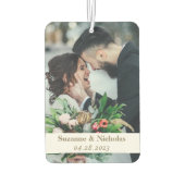 2 Foto Elegante Script-Liebe Personalisiert Autolufterfrischer (Rückseite)