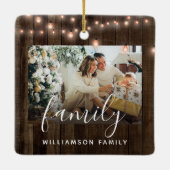 2 Foto Familienurlaub in Holz und Lights Keramikornament (Rückseite)