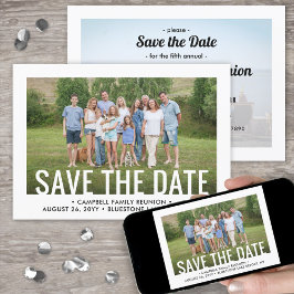 2 Foto Family Wiedersehen Party Ansammlung GRILLEN Save The Date