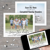 2 Foto Family Wiedersehen Party Modernes, elegante Save The Date