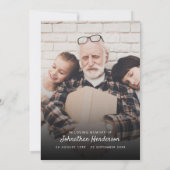 2-Foto-Feier zum Leben/Beerdigung/Gedenkfeier Einladung (Rückseite)