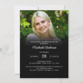 2-Foto-Feier zum Leben/Beerdigung/Gedenkfeier Einladung (Vorderseite)