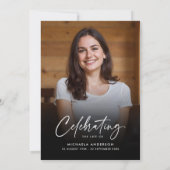 2-Foto-Feier zum Leben/Beerdigung/Gedenkfeier Einladung (Rückseite)