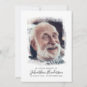 2-Foto-Feier zum Leben/Beerdigung/Gedenkfeier Einladung (Rückseite)