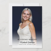 2-Foto-Feier zum Leben/Beerdigung/Gedenkfeier Einladung (Rückseite)