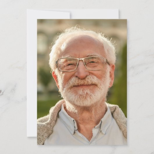 2-Foto-Feier zum Leben/Beerdigung/Gedenkfeier Einladung (Rückseite)