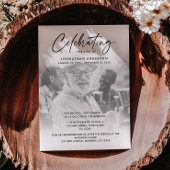 2-Foto-Feier zum Leben/Beerdigung/Gedenkfeier Einladung