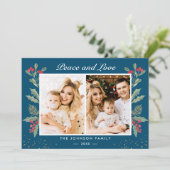 2 Foto Friede und Liebe Berries Weihnachten im Apr (Stehend Vorderseite)