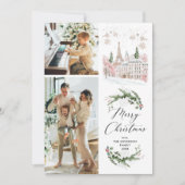 2 Foto Frohe Weihnachten Elegante Winter Paris Sze (Vorderseite)