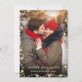 2 FOTO Frohe Weihnachten Gold Sparkle Gruß (Vorderseite)