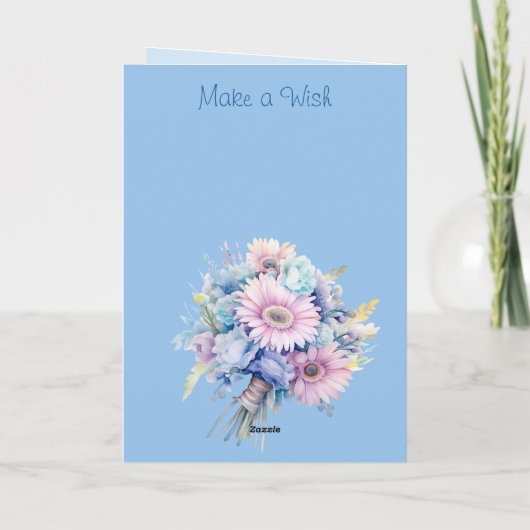 2-Foto-Gerberblau-Geburtstag Karte (Rückseite)