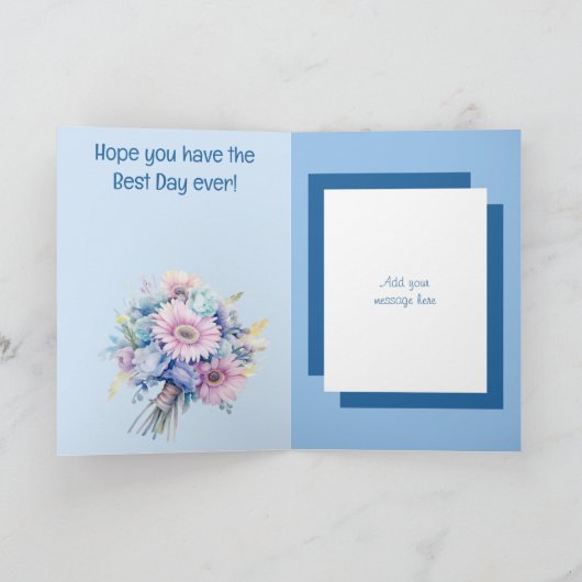 2-Foto-Gerberblau-Geburtstag Karte (Innenseite)