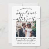 2 Foto glücklich je nach Hochzeit des Party Einladung (Vorderseite)