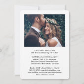 2 Foto glücklich je nach Hochzeit des Party Einladung (Rückseite)