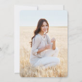 2 Foto Graduation Party Einfache White Text Overla Einladung (Rückseite)