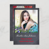 2 Foto Gray Vertical - 3x5 Grad Ankündigung (Vorne/Hinten)