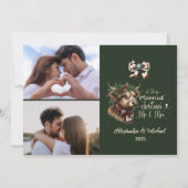 2 Foto Highland Cow Frohe Weihnachten Mrs. und Mr. (Vorderseite)