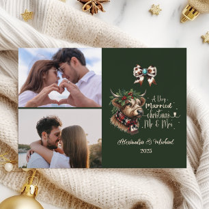 2 Foto Highland Cow Frohe Weihnachten Mrs. und Mr.