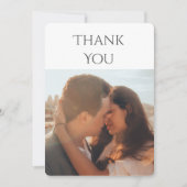 2 Foto Hochzeit Dankeschön Karte (Vorderseite)