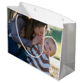 2 Foto individuell Große Geschenktüte (Rückseite Schrägansicht)