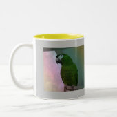 2 Foto Individueller Mug-grauer Hintergrund Zweifarbige Tasse (Links)