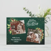 2 Foto Jahresgrüße Heilige Berries Weihnachten (Stehend Vorderseite)