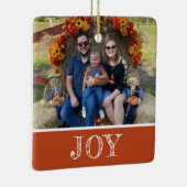 2 Foto Joy Burnt Orange Rust Herbstfarben Urlaub Keramikornament (Rechts)