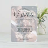 2 Foto Jubiläum Empfang wir noch tun Hochzeit Einladung (Stehend Vorderseite)